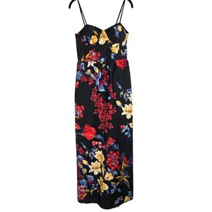 band of gypsies black floral maxi dress Band of Gypsies | Dresses | Band Of Gypsies Maxi Dress Women Medium Blue Floral Sleeveless Boho Ruffle